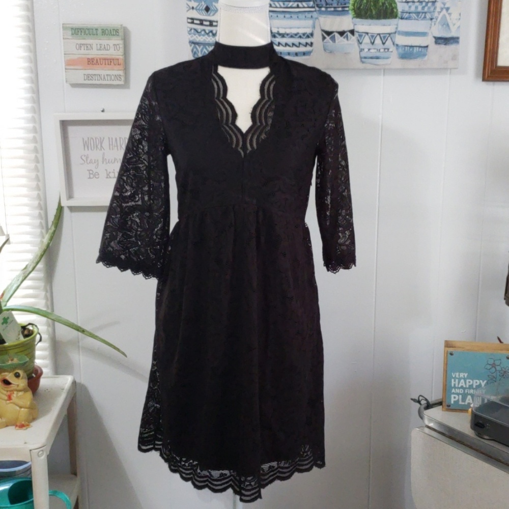 🌵Black lace dress